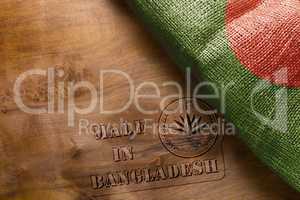 Reprint on wooden surface - Made in Bangladesh