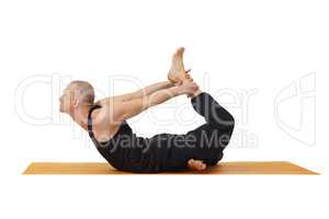 Image of yoga instructor exercising in studio