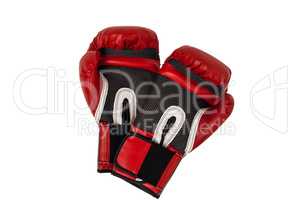 Boxing gloves on white background