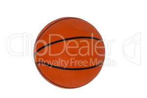 Close-up of basketball on white background