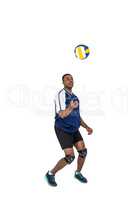 Sportsman playing a volleyball