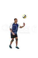 Sportsman playing a volleyball