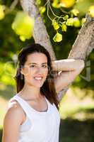 Portrait of beautiful woman smiling