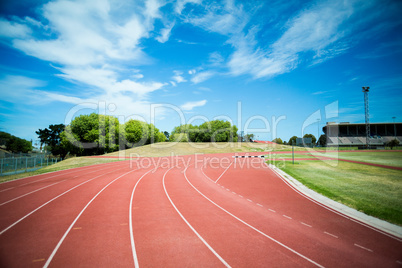 Hurdle on the running track