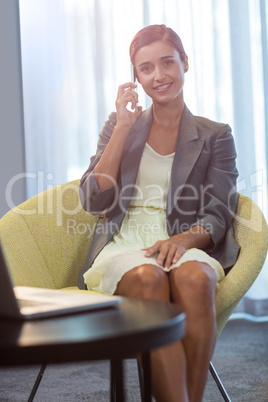 Businesswoman on the phone