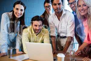 Portrait of a group of coworkers