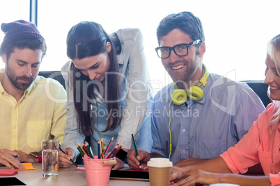 Group of casual businessmen