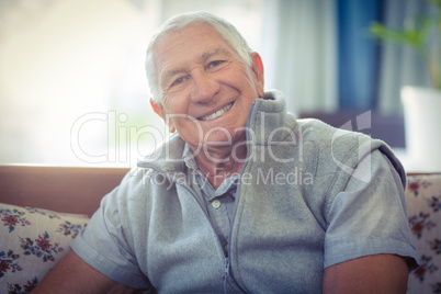 Portrait of senior man smiling