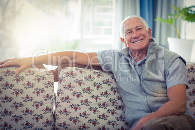 Portrait of senior man smiling