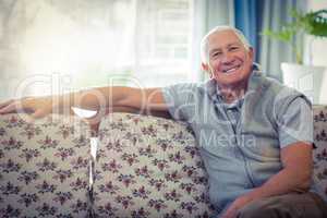 Portrait of senior man smiling