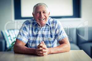 Portrait of senior man smiling