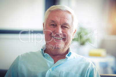 Portrait of happy senior man