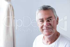 Portrait of senior man smiling