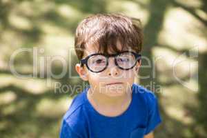 Young boy in spectacles