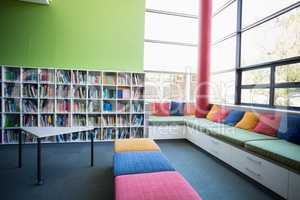 View of library in a wide angle