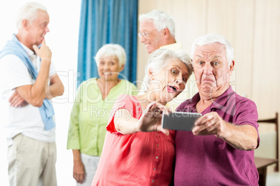 Seniors taking a selfie