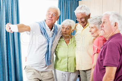 Seniors taking a selfie