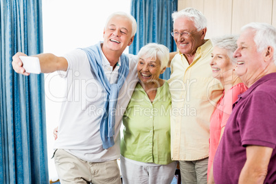 Seniors taking a selfie