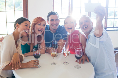 Friends taking a selfie