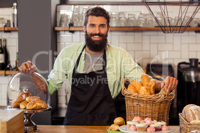Portrait of a baker alone