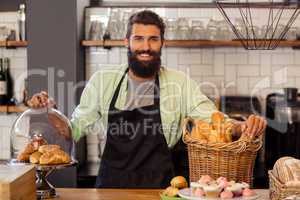 Portrait of a baker alone