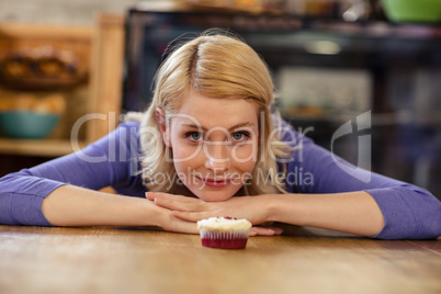 Customer with a cookie