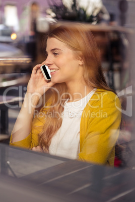 Casual woman on the phone