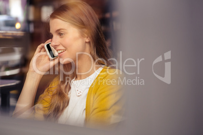 Casual woman on the phone