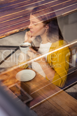 Casual woman on the phone