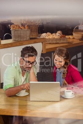 Couple using a smartphone