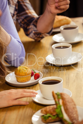 Friends sitting at a table