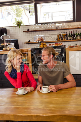 Couple drinking coffee