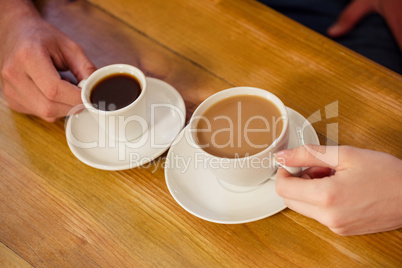 People drinking coffee