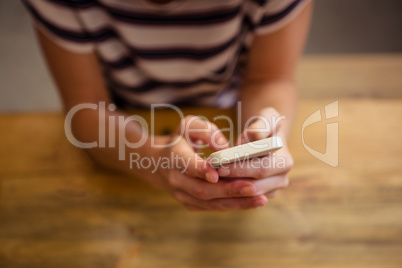 Woman using a smartphone