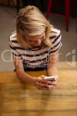 Woman using smartphone