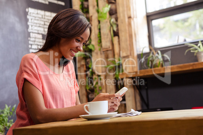 Woman using a smartphone