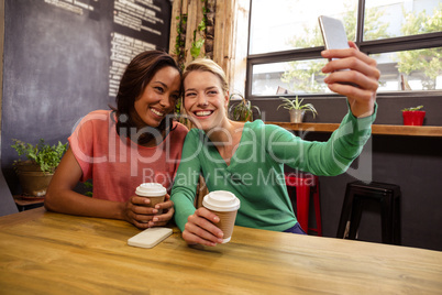 Friends taking a selfie