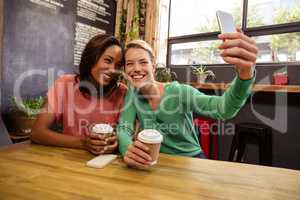 Friends taking a selfie