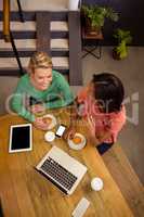 Women sitting at a table