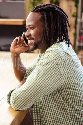 Man making a phone call