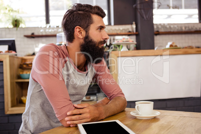 Man sitting at a table