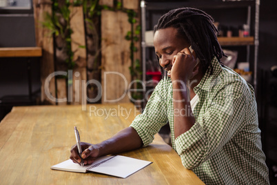 Man making a phone call