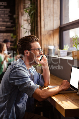 Man making a phone call