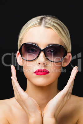 Portrait of woman posing for the camera