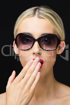 Portrait of woman posing for the camera