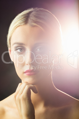 Portrait of woman posing for the camera