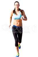 Attractive woman running