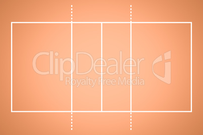 Digital image of tennis field Digital image of tennis field