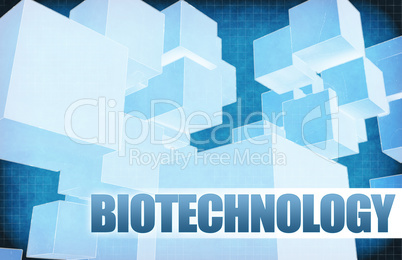 Biotechnology on Futuristic Abstract