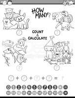math avtivity coloring book